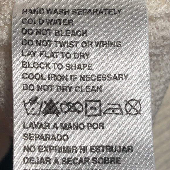 Cream and Gold Star Accent Acrylic Sweater - Picture 8 of 8